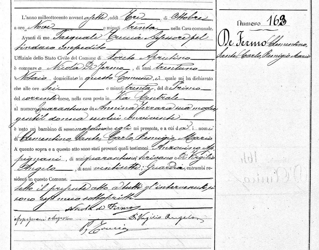 Certificato di nascita